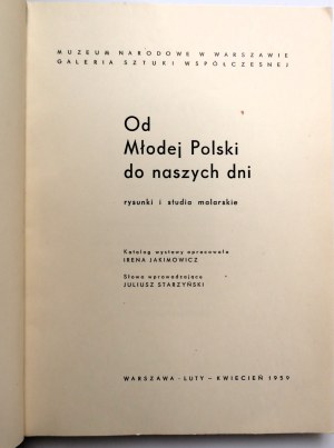 OD MLADÉHO POLSKA PO NAŠE DNY kresby a malby [katalog, 58 reprodukcí] 1959