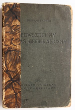 ROMER EUGENJUSZ Universal geographical atlas [Lviv - Warsaw 1934].