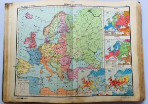 ROMER EUGENJUSZ Universal geographical atlas [Lviv - Warsaw 1934].