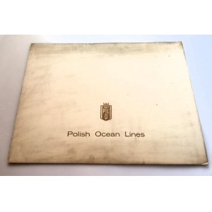 Fotografia autorstwa TADEUSZ SZPAK Gdynia. Dedykacja KAPITANA m/s Adolf Warski na firmowej obwolucie Polish Ocean Lines.