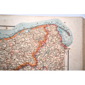 ANDREES Allgemeiner Handatlas in 91 Haupt- und 86 Neben Karten [1893] Atlas świata zawierający 91 dużych i 86 mniejszych map