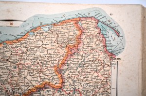 ANDREES Allgemeiner Handatlas in 91 Haupt- und 86 Neben Karten [1893] Atlas świata zawierający 91 dużych i 86 mniejszych map