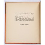 [ANCZYC Waclaw] Krakowski drukarza pieśń żałosna o jednym bibljofilu w jegoż typografjej wytłoczona roku pańskiego mcmxxviij. Kraków [1928]. Printing House of W. L. Anczyc and Company.