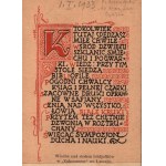 [BIESIADECKI Franciszek] Set of ephemeral prints, manuscripts, archival materials related to Franciszek Biesiadecki (1869-1941), landowner, collector