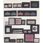 [INTROLIGATORSTWO] Zespół nalepek introligatorskich 105 zakładów introligatorskich, drukarni i księgarni z terenów dawnej i obecnej Polski [koniec XIX w. do 1939 r.]