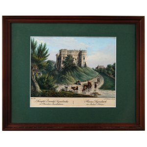 AUER Karol - Zbytky hradu Szymbark v Jaselsku. Lit. od P. Pillera, Lvov [1837].