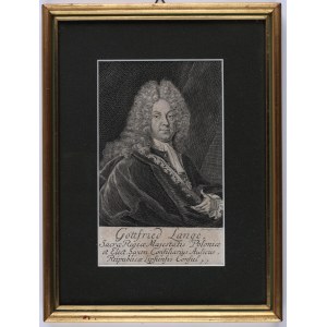 BERNIGEROTH Johann Martin (1713-1767) - Gottfried Lange : Sacræ Regiæ Majestatis Poloniæ et Elect. Saxon. Consiliarius Aulicus, Reipublicæ Lipsiensis Consul [1733].