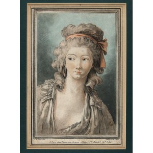 DEMARTEAU le Jeane Gilles-Antoine - Dzewczyna z kokardą we włosach [z cyklu Fryzury]