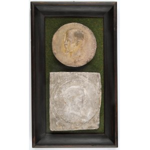 CERTOWICZ Teofila (Tola) (1862-1918) - Busta Henryka Sienkiewicze. Jubileum 25 let tvůrčí činnosti. Matrice a sádrový odlitek. [cca 1896]