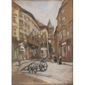 FETTER Junosza - Street of Place [nálepka TSP v Krakově před rokem 1918].