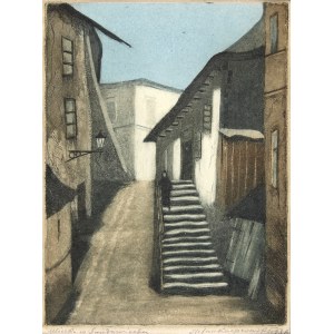 KACPROWSKI Stefan (1887-1948) - Uliczka w Sandomierzu, 1936 r.