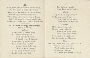 URBANEK Edward - Śpiewniczek dla korpusów i kolonij wakacyjnych. Published [...]. Lviv 1890, by the publisher. Printed by K. Budweiser.