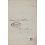 SZOKALSKI Wiktor] Anons dotyczący bezpłatnych konsultacji okulistycznych dla Polaków w Paryżu. Dat. Paryż, d. 7 stycznia 1840. [Władysław Plater]