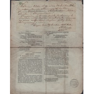 Polish News. No. 19. on April 24, 1856. Paris [Manuscript letter. F. T. Blizinski, Wł. Zamoyski and the Polish Division of the Sultan's Cossacks].