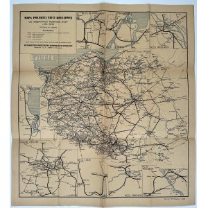 Mapa Polskiej Sieci Kolejowej do Urzędowego Rozkładu Jazdy (Zima 1947/48). Podziałka 1: 2 000 000. Wydawnictwo Ministerstwa Komunikacji w Warszawie. Nakładem P. B. P. Orbis w Warszawie