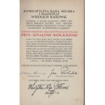 NAŁĘCZ-GOSTOMSKI Wł. - Dzieje i rozwój Wielkich Katowic jako ośrodka górnośląskiego przemysłu i stolicy autonomicznego woj. śląskiego. Katowice 1926. Nakł. Magistratu