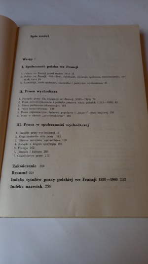 Polish press and community in France 1920-1940 Paczkowski