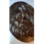 Mother of God with Child Białogon Huta Aleksandra bronze circa 1820.