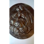 Mother of God with Child Białogon Huta Aleksandra bronze circa 1820.