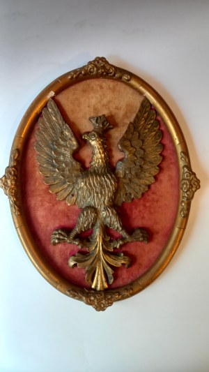 Emblem of Poland eagle bronze 19th century.