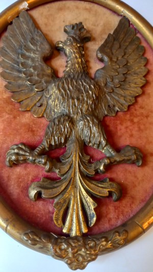 Emblem of Poland eagle bronze 19th century.