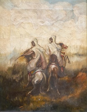 Arab horsemen - Adolf Schuch ca.1820. November insurgent President of insurgent Warsaw