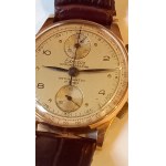EXACTUS Chronographe Venus 170 gold 750 circa 1950.