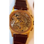 EXACTUS Chronographe Venus 170 gold 750 circa 1950.