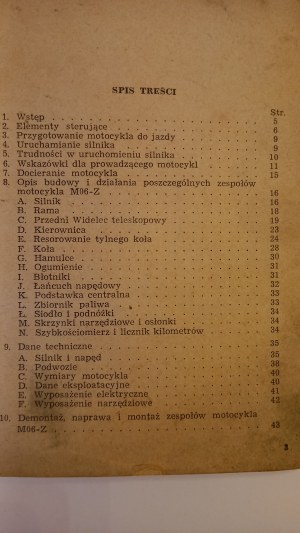 Motorcycle WSK 125 service and repair manual 1960 op Mitkowski