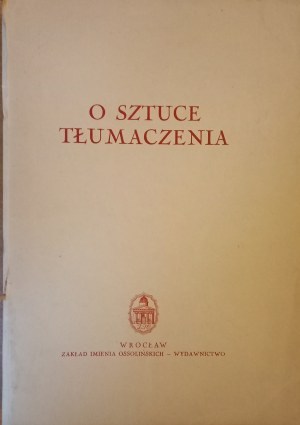 On the art of translation Parandowski AUTOGRAF ed. Rusinek