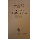 O sztuce tłumaczenia Parandowski AUTOGRAF red. Rusinek