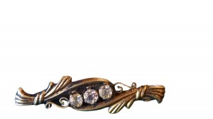 Brooch silver gilt Russia circa 1920.