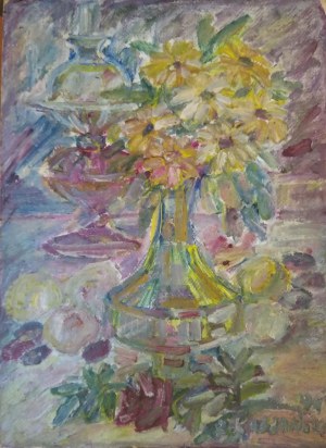 Flowers in a vase Zdzislawa Koblanska 1994.