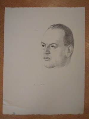 Portrait lithographie Hermann Struck