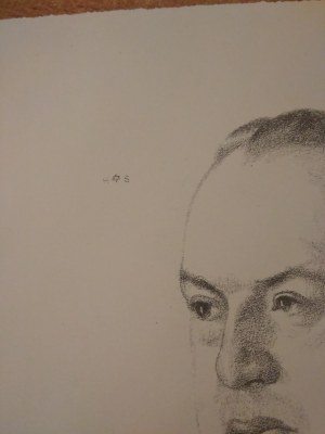Portrait lithographie Hermann Struck