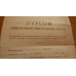 Diploma of Distinguished Service Award 1954.