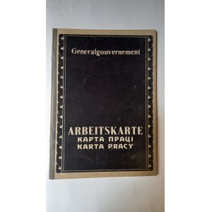 Arbeitskarte Karta Pracy Stefan Kaminski Krakow 1944 /2.