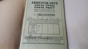 Arbeitskarte Karta Pracy Stefan Kamiński Kraków 1944 /2.
