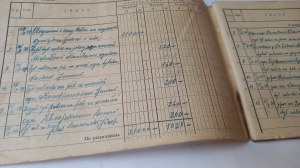 Livre de caisse de la 1ère division du 3ème régiment d'artillerie lourde 1939.