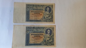 20 zloty 1931. 2 pieces