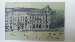 Lviv Grand Hotel and Savings Bank before 1898.