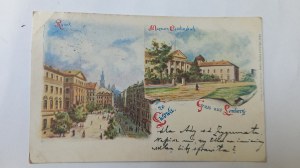 Tržní náměstí muzea Ossoliński ve Lvově před rokem 1899