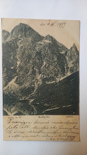 Tatra Sea Eye before 1899.
