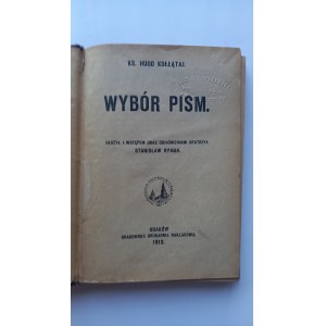 Wybór pism Hugo Kołłątaj 1912 r. /m.