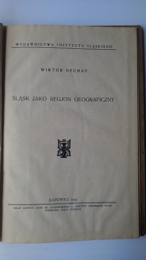 Silesia as a geographical region Wiktor Nechay 1935 /m.