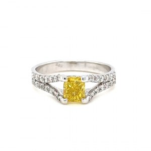RING IN WHITE GOLD 3.36 GR WITH DIAMONDS - RNG40407