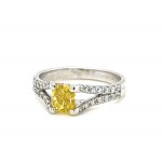 RING IN WHITE GOLD 3.36 GR WITH DIAMONDS - RNG40407