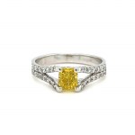 RING IN WHITE GOLD 3.36 GR WITH DIAMONDS - RNG40407