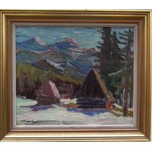 Tadeusz Kurek(1907 - 1974),Szałasy w górach-Zakopane wiosną,1937