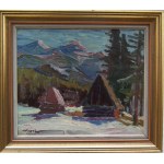 Tadeusz Kurek(1907 - 1974),Szałasy w górach-Zakopane wiosną,1937